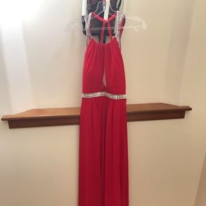 Minuet red prom dress